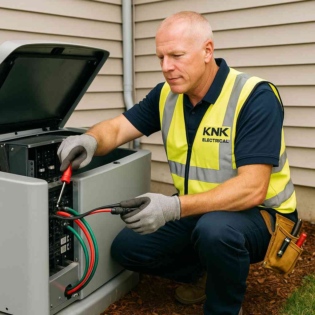 Whole-house standby generator installation in Wanaque NJ